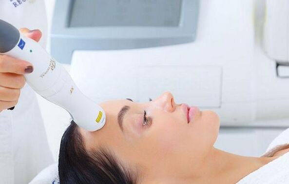 skin rejuvenation with a laser machine
